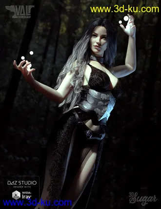 3D打印模型Wicked Sorceress Poses for Genesis 8 Female(s)的图片