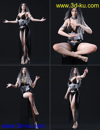 3D打印模型Wicked Sorceress Poses for Genesis 8 Female(s)的图片