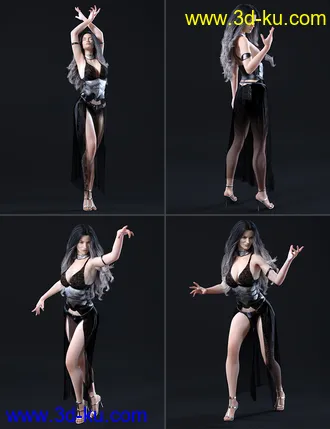 3D打印模型Wicked Sorceress Poses for Genesis 8 Female(s)的图片