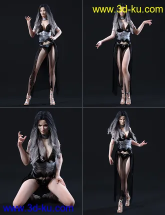 3D打印模型Wicked Sorceress Poses for Genesis 8 Female(s)的图片