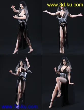 3D打印模型Wicked Sorceress Poses for Genesis 8 Female(s)的图片