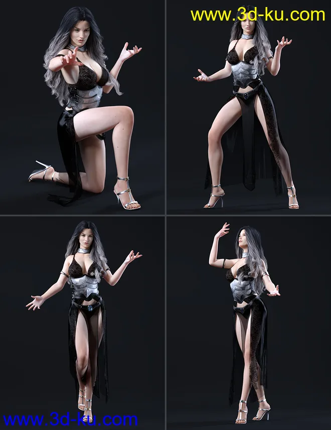 Wicked Sorceress Poses for Genesis 8 Female(s)模型的图片7