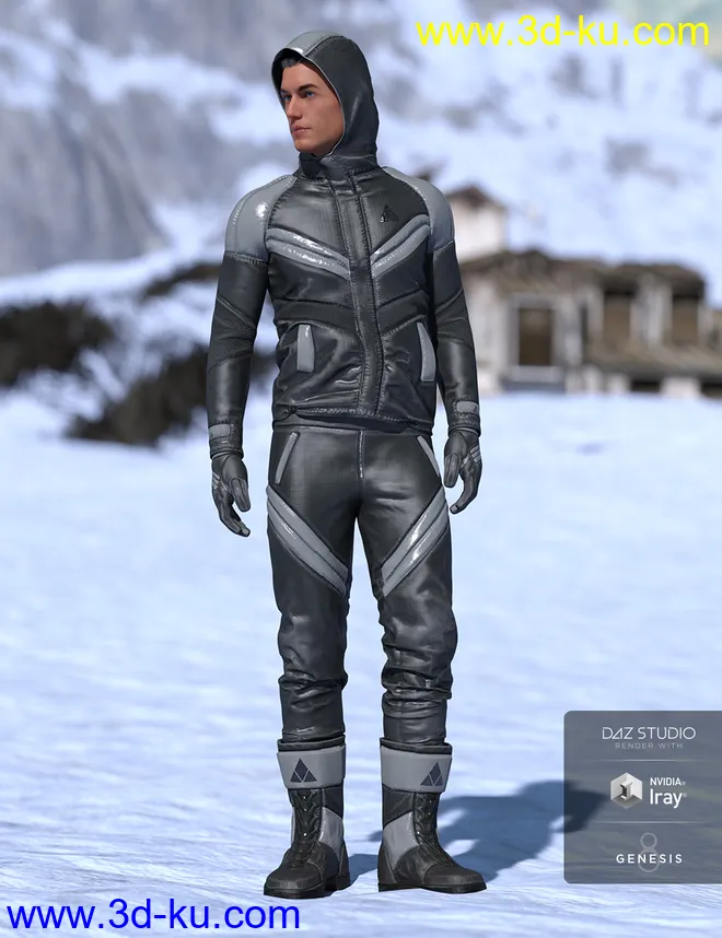 Winter Clothing for Genesis 8 Male(s)模型的图片2