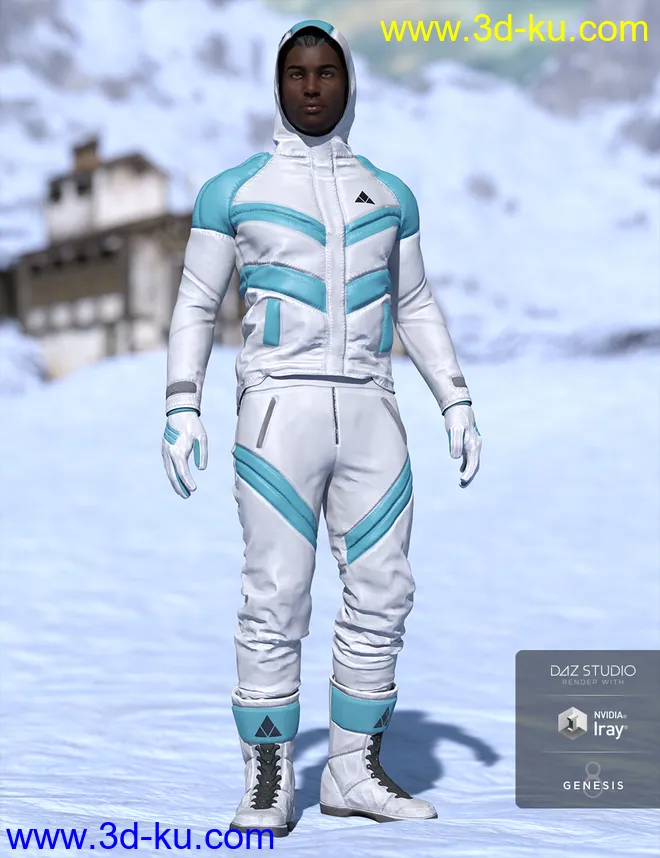 Winter Clothing for Genesis 8 Male(s)模型的图片6