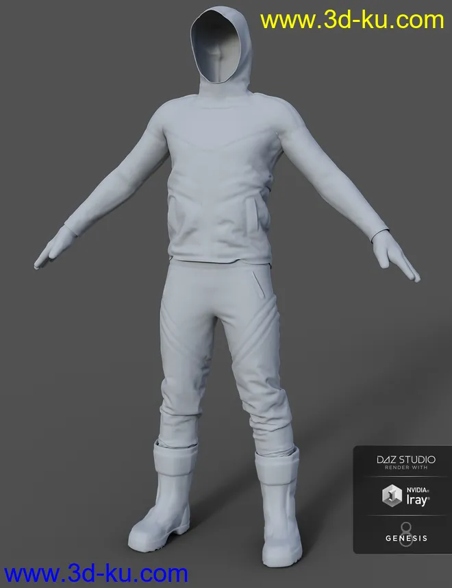 Winter Clothing for Genesis 8 Male(s)模型的图片7