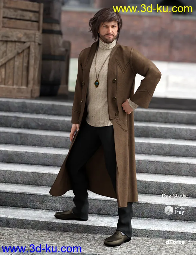 Winter Dweller for Genesis 8 Male(s)模型的图片2