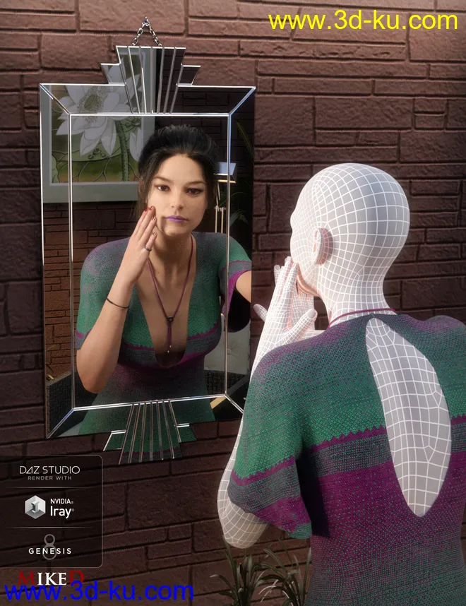 Wireframe Render for Iray模型的图片2