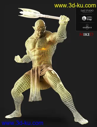 3D打印模型Wireframe Render for Iray的图片