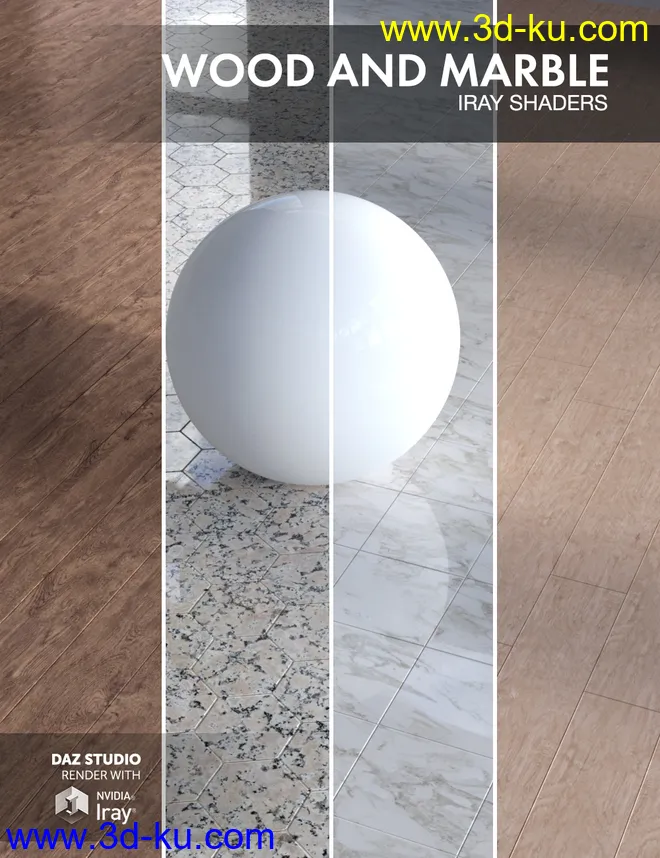 Wood and Marble - Iray Shaders模型的图片1