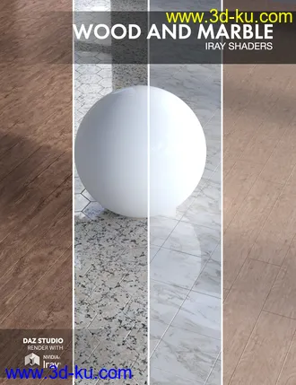 3D打印模型Wood and Marble - Iray Shaders的图片