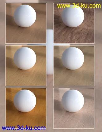3D打印模型Wood and Marble - Iray Shaders的图片