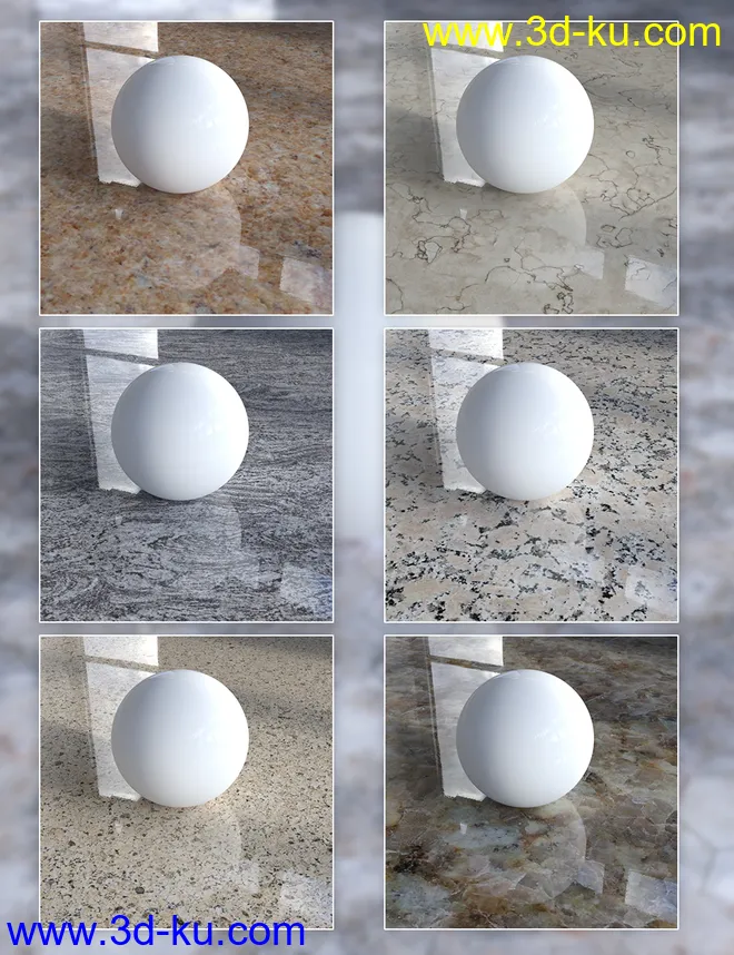 Wood and Marble - Iray Shaders模型的图片8