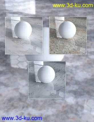 3D打印模型Wood and Marble - Iray Shaders的图片