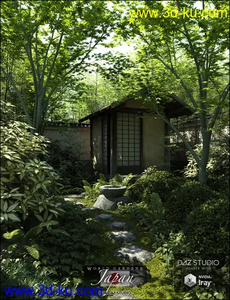 3D打印模型World Gardens Japan for Daz Studio的图片