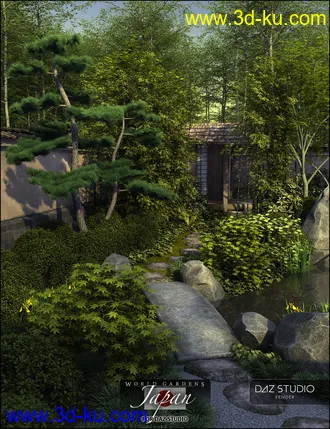 3D打印模型World Gardens Japan for Daz Studio的图片