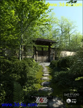 3D打印模型World Gardens Japan for Daz Studio的图片