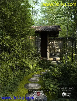 3D打印模型World Gardens Japan for Daz Studio的图片