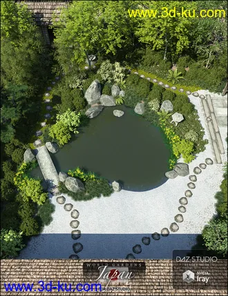 3D打印模型World Gardens Japan for Daz Studio的图片