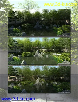 3D打印模型World Gardens Japan for Daz Studio的图片