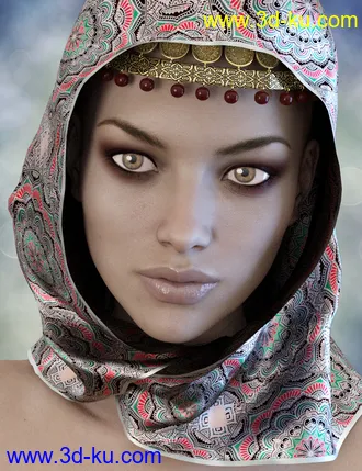 3D打印模型X-Fashion Bohemian Head Scarf的图片
