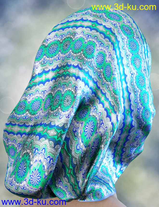X-Fashion Bohemian Head Scarf模型的图片5