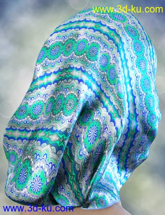 3D打印模型X-Fashion Bohemian Head Scarf的图片