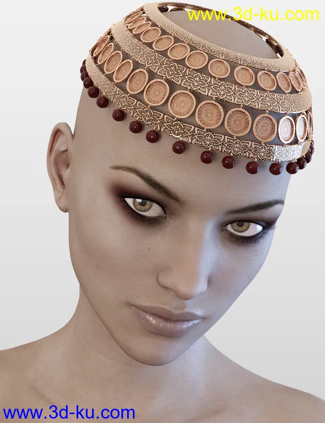 X-Fashion Bohemian Head Scarf模型的图片7