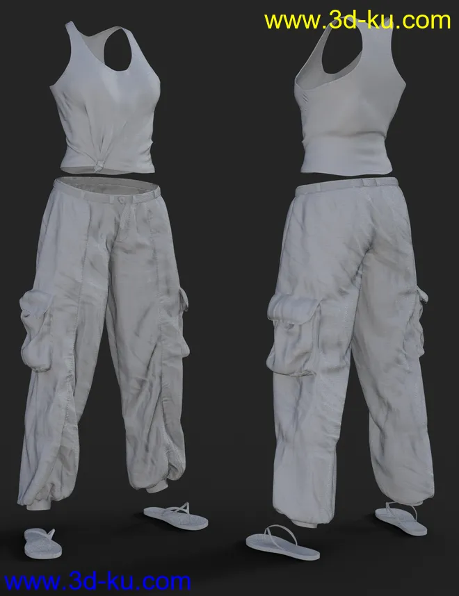 X-Fashion Boho Chic Outfit 03 for Genesis 8 Female(s)模型的图片6