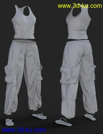 3D打印模型X-Fashion Boho Chic Outfit 03 for Genesis 8 Female(s)的图片