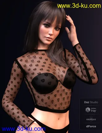 3D打印模型X-Fashion Cosabella Lingerie for Genesis 8 Female(s)的图片