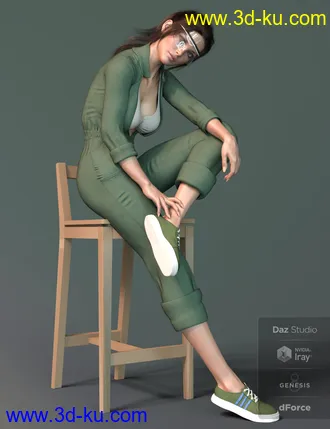 3D打印模型X-Fashion Uniform 02 for Genesis 8 Female(s)的图片