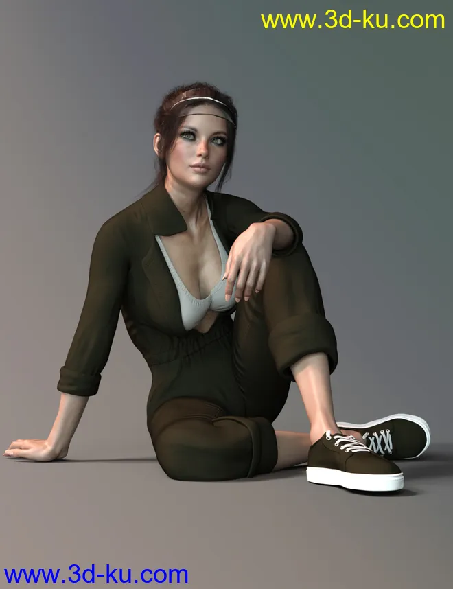 X-Fashion Uniform 02 for Genesis 8 Female(s)模型的图片2