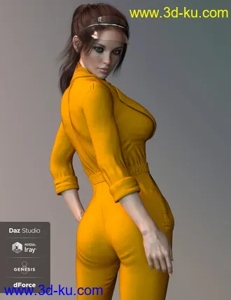 3D打印模型X-Fashion Uniform 02 for Genesis 8 Female(s)的图片