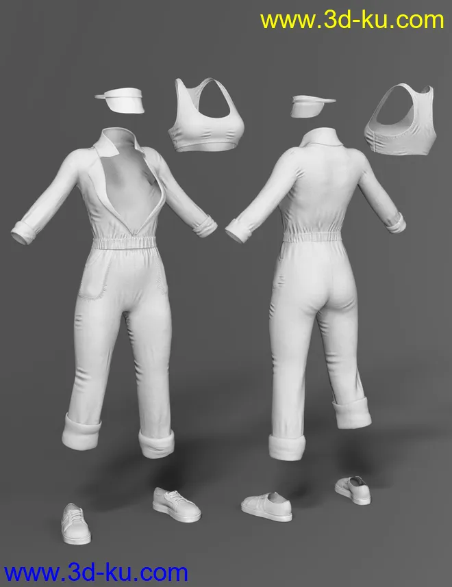 X-Fashion Uniform 02 for Genesis 8 Female(s)模型的图片5