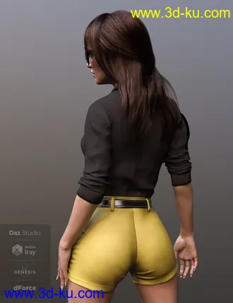 3D打印模型X-Fashion Uniform for Genesis 8 Female(s)的图片