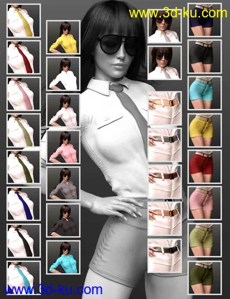 3D打印模型X-Fashion Uniform for Genesis 8 Female(s)的图片
