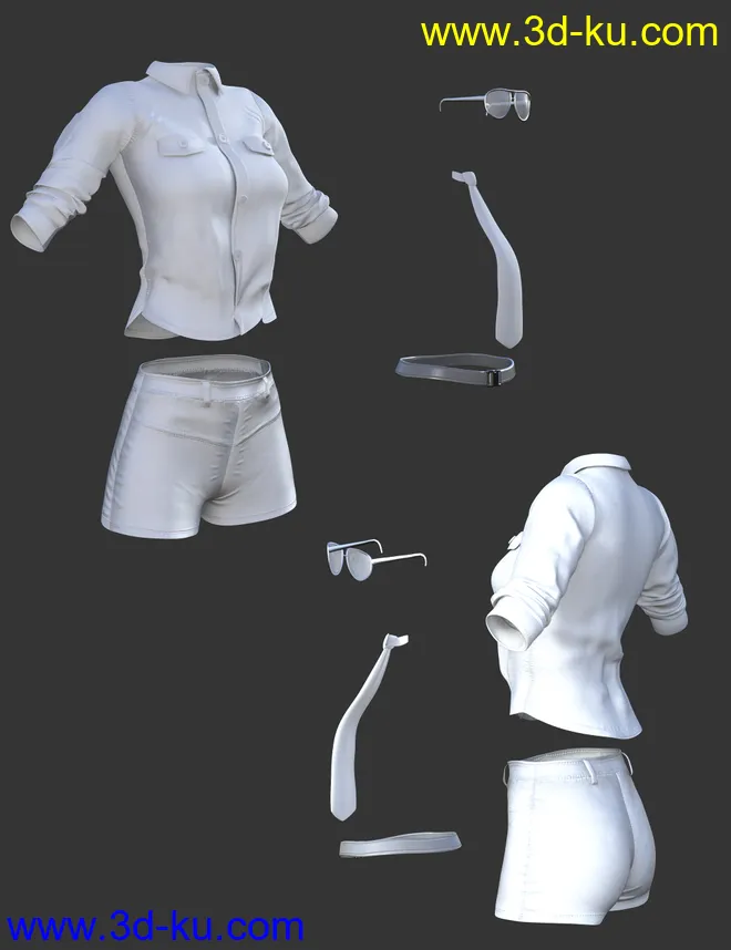 X-Fashion Uniform for Genesis 8 Female(s)模型的图片6