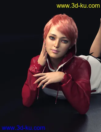 3D打印模型XiaoFang Character and Hair For Genesis 8 Female(s)的图片