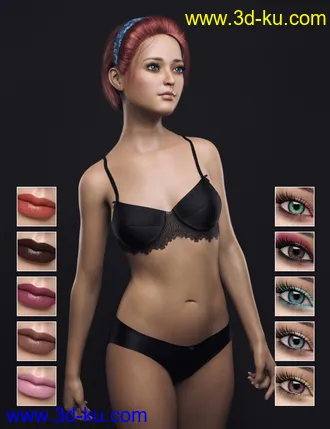 3D打印模型XiaoFang Character and Hair For Genesis 8 Female(s)的图片