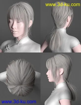 3D打印模型Xu Character And Hair for Genesis 8 Female的图片