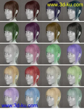 3D打印模型Xu Character And Hair for Genesis 8 Female的图片