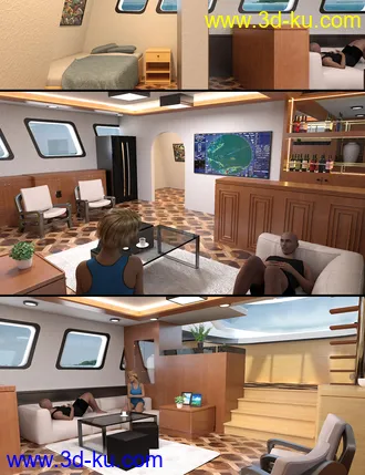 3D打印模型Yacht Salon的图片
