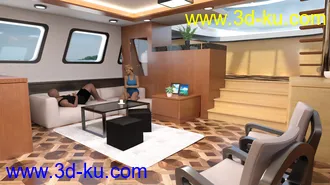3D打印模型Yacht Salon的图片