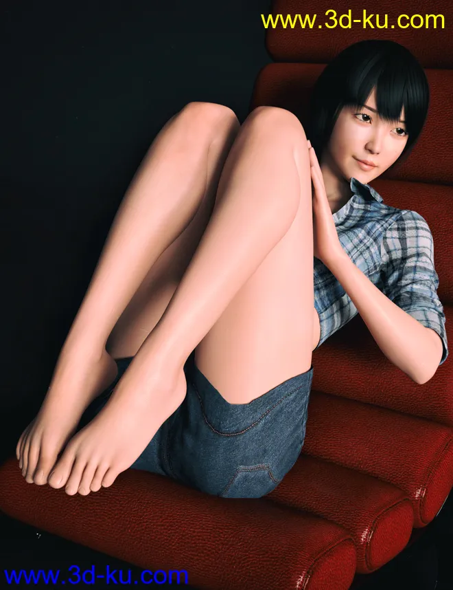 Yuna Character and Hair for Genesis 8 Female模型的图片5