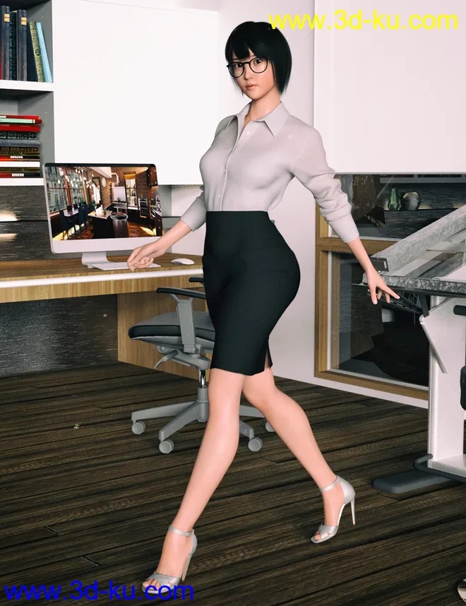 Yuna Character and Hair for Genesis 8 Female模型的图片6