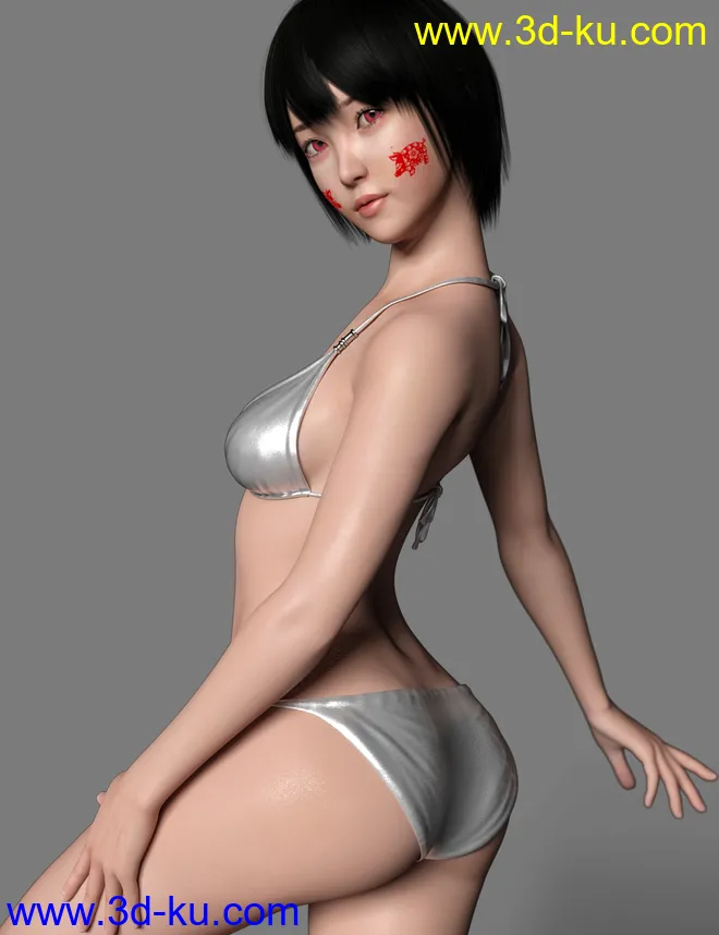 Yuna Character and Hair for Genesis 8 Female模型的图片7