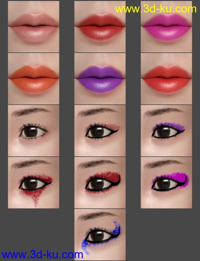 Yuna Character and Hair for Genesis 8 Female模型的图片11