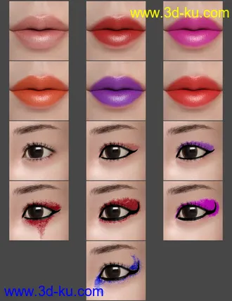 3D打印模型Yuna Character and Hair for Genesis 8 Female的图片