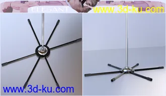 3D打印模型Z Aerial Pole Dance and Poses for Genesis 3 and 8的图片