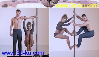 3D打印模型Z Aerial Pole Dance and Poses for Genesis 3 and 8的图片
